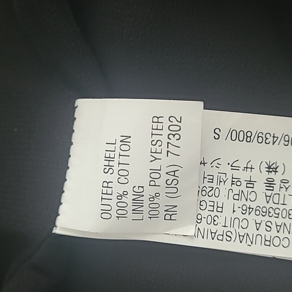 Zara Military Jacket 100% Cotton en black Size Small - Picture 14 of 14